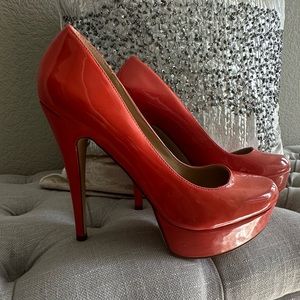 🔥ALDO Patent Leather Orange Pumps